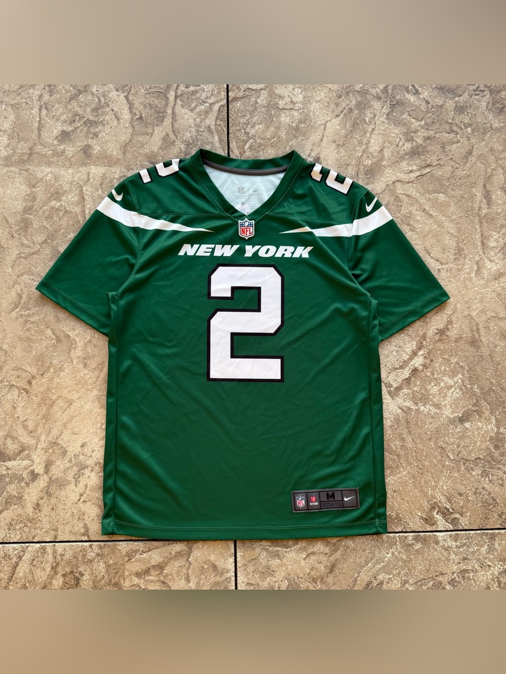 Nike New York Jets NFL Green Jersey Zach Wilson Size Medium